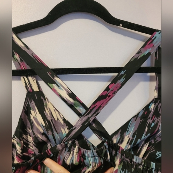 Adorable Silky Boho Mini Dress - Picture 3 of 5